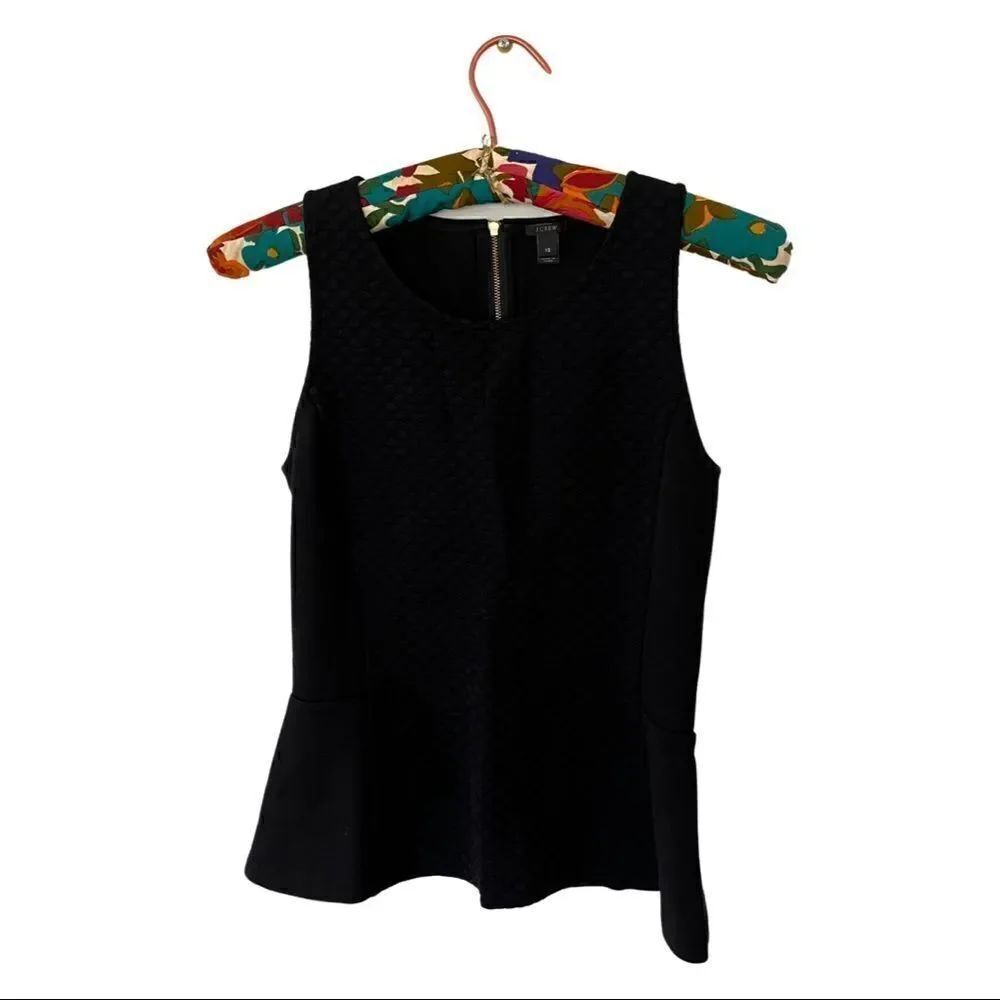J. crew | black women’s fitted tank top | size xs